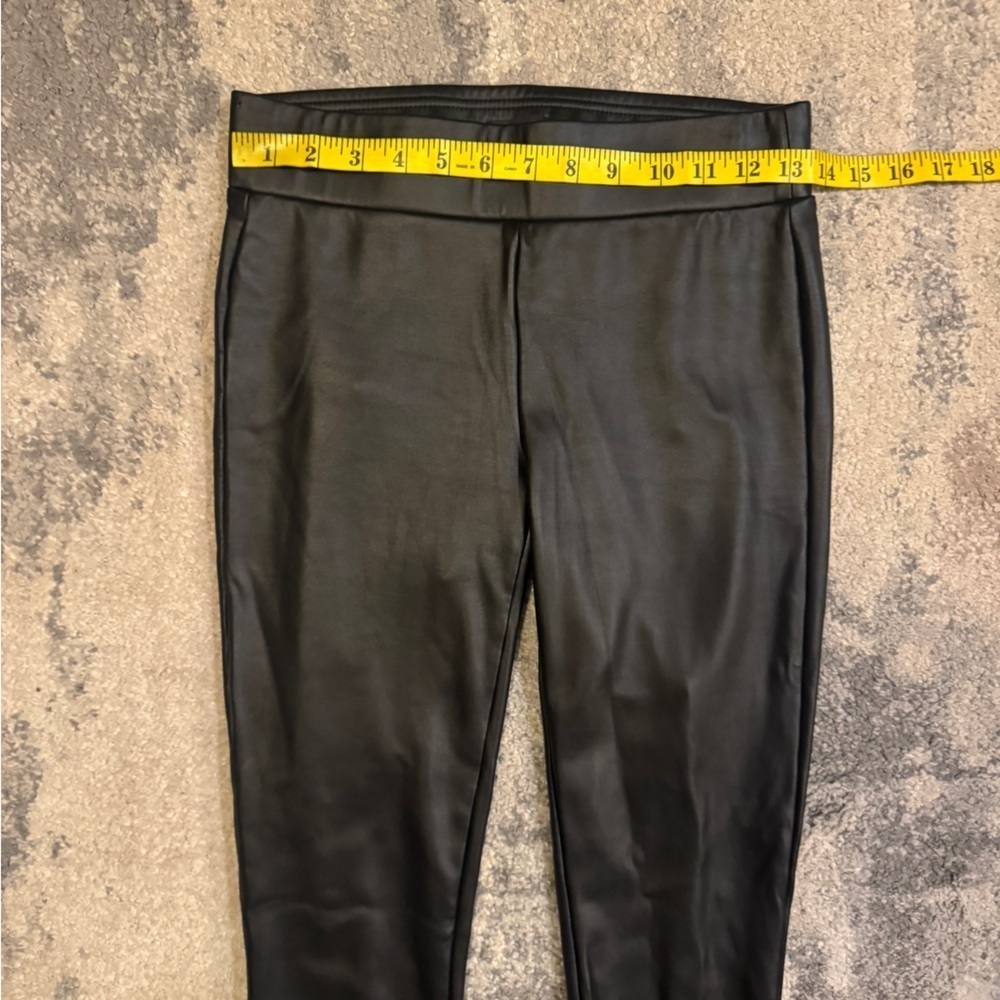 Loft Sleek Black Faux Leather Leggings - Picture 5 of 7